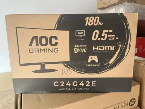 ECRAN AOC C24G42E - 24" CURVED - FULL HD - 180Hz - 0.5ms - VA - HDR10 - HDMI / DISPLAYPORT - BLACK