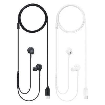 Samsung Écouteurs  USB Type - C  - Son par AKG    -   Noir  -  blanc