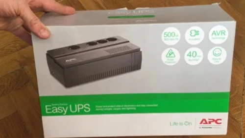 APC EASY UPS BV500I-GR - ONDULEUR 500VA - 300W - 4 X PRISES FR SCHUKO -  LINE INTERACTIVE - BLACK 