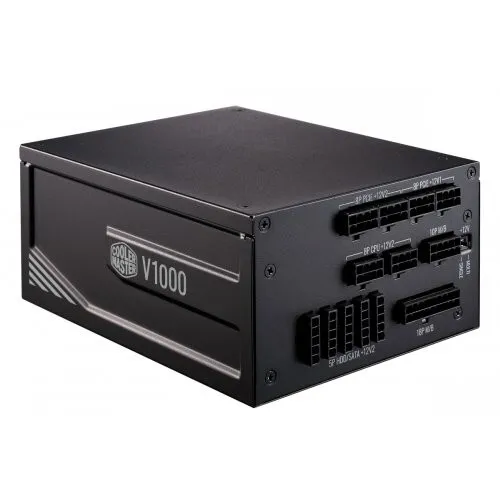 COOLER MASTER V1000 - ALIMENTATION 1000W PLATINUM - FULL MODULAIRE - 80 PLUS - DC to DC - BLACK 