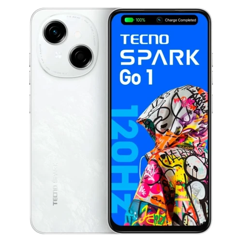 SMARTPHONE TECNO SPARK GO1 KL4 - DUAL SIM - 4 + 4GB EXTENDED - 128GB - 6,67" 120HZ IPS - 13MPXL - 5000 MAH 