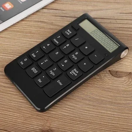 PROTECH - PAVÉ NUMÉRIQUE SANS FIL - 2.4GHZ + BLUETOOTH - BATTERIE RECHARGEABLE - COMPACT - SILENCIEUX - BLACK