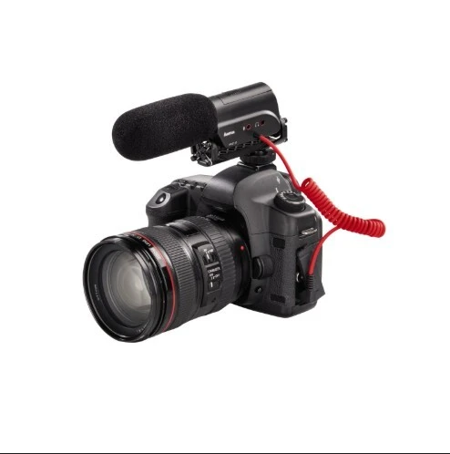 HAMA RMZ-18 - MICROPHONE DIRECTIONNEL ZOOM - CAMÉSCOPE & DSLR - SUPERCARDIOÏDE - JACK 3.5MM - NOIR
