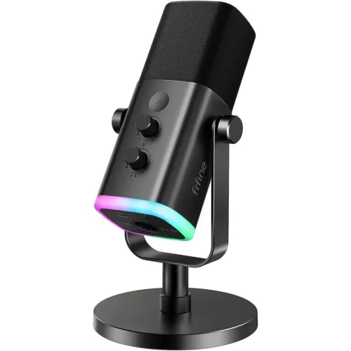 FIFINE AM8 DYNAMIC - MICROPHONE USB / XLR - STREAMING / PODCAST / GAMING - WINDOWS / MAC / PS4 / PS5 - RGB - BLACK