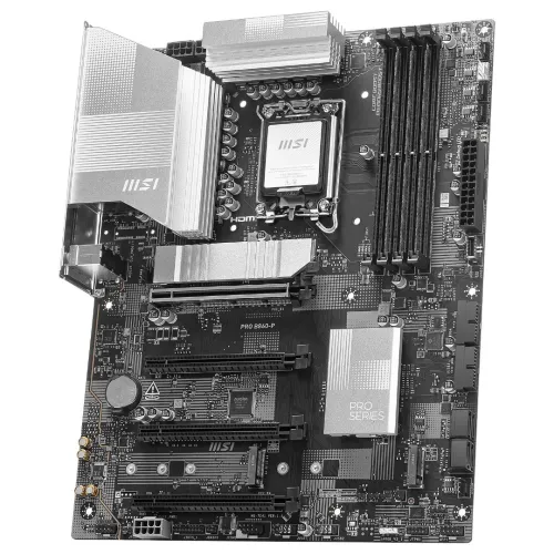 MSI PRO B860-P - CARTE MÈR ATX - INTEL LGA 1851- 4 X DDR5 - M.2 NVME - XMP 3.0 - HDMI/DP - BLACK 