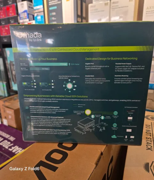 POINT D'ACCÈS TP-LINK OMADA EAP610 PLAFONNIER - WIFI 6 AX1800 - ETHERNET GIGABIT - SUPPORT POE+
