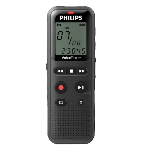 PHILIPS VOICE TRACER DVT1160 - DICTAPHONE NUMÉRIQUE - 8GO - USB - ADPCM / PCM - SPEAKER - BLACK