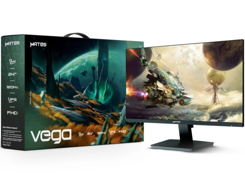MATOS VEGA - GAMING MONITEUR 24" - 120HZ - DALL FAST IPS - 1MS - FREESYNC / G-SYNC - PC & CONSOL - BLACK
