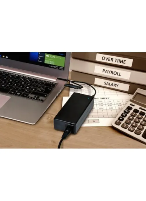 Port Designs Batterie PC Portable  Chargeur - alimentation pour 100% Compatible DELL -  90W Noir