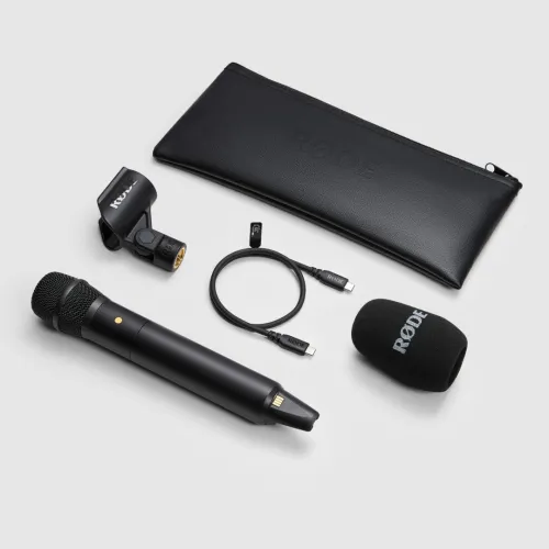 RODE INTERVIEW PRO - MICROPHONE SANS FIL PORTABLE - BROADCAST PRO - 2.4 GHZ - 32-BIT FLOAT - 32 GO - BLACK