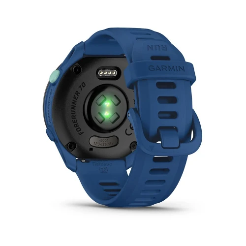 GARMIN FORERUNNER 70 - SMARTWATCH CONNECTÉE - 43MM GPS - 1,2 POUCE AMOLED TACTILE - ETANCHE 5ATM - ANDROID & IOS - BLACK & BLEU