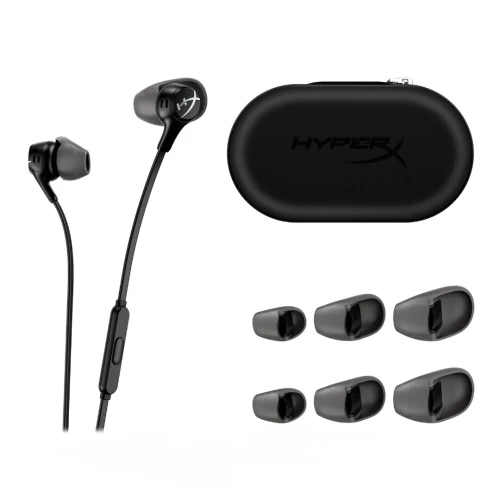 HYPERX CLOUD EARBUDS II - ÉCOUTEURS GAMING FILAIRES -JACK 3.5 - MIC INTÉGRÉ - MULTIPLATFORME -BLACK