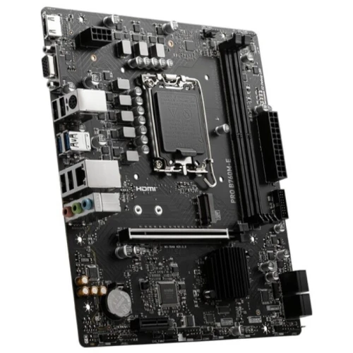 MSI PRO B760M-E DDR5 - CARTE MERE MICRO-ATX - 2xDDR5 - 1xM.2 - PCIE 4.0 - LGA 1700 - BLACK