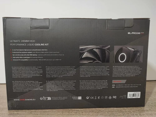 WATERCOOLING MARS GAMING ML-PRO240- MULTI SOCKET- TDP 450W- INFINITY MIRROR-2 FRGB SILENT FAN-Black