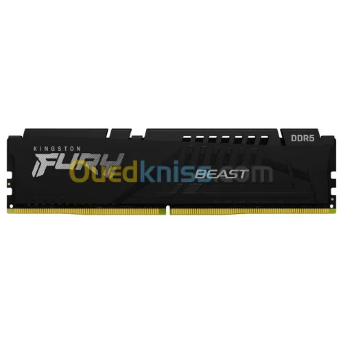  KINGSTON FURY BEAST - 8GO DDR5 - 1 BARRETTE 8GO - 6000MHZ CL36 - XMP 3.0 - AMD/INTEL - BLACK