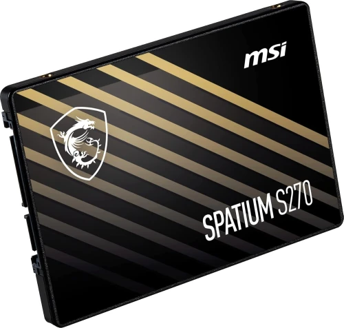 MSI SPATIUM S270 960GB - SSD SATA III 2.5" - 500 MB/S - 3D NAND - 500 TBW - PORTABLE - BLACK