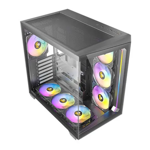 ANTEC C5 ARGB - BOÎTIER MOYEN TOUR - VERRE TREMPÉ - GAMING PANORAMIQUE ARGB - DOUBLE CHAMBRE - VERRE TREMPÉ 270 - USB TYPE-C - BLACK