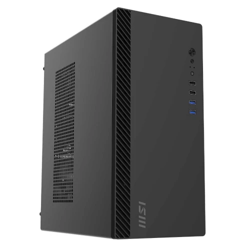 MSI PRO SHIELD M100P - BOITIER PC GAMING MICRO-ATX - AIRFLOW - ACIER PANNEAU LATÉRAL - BLACK