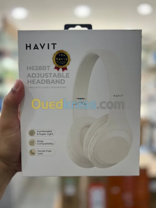 HAVIT H628BT - CASQUE BLUETOOTH SANS FIL - AUDIO STÉRÉO - MICRO INTÉGRÉ - PLIABLE - NOIR