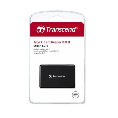Transcend RDC8 Lecteur de Carte Mémoire Externe USB 3.1 Type C