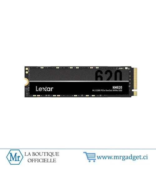 LEXAR NM620 1To - SSD M.2 - Disque Dur interne - NVMe - jusqu'à 3500 Mo/s
