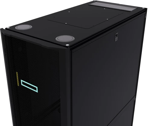 ARMOIRE DE BRASSAGE HPE 42U 600 MM X 1 075 MM G2 AVEC PANNEAUX LATÉRAUX ET BAIES  - P9K07A -