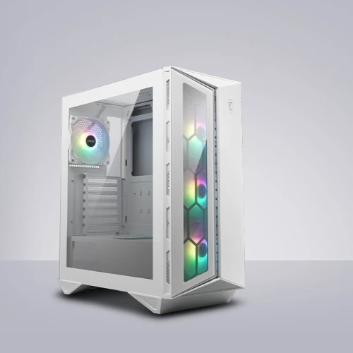 MSI MPG GUNGNIR 110R - BOITIER GAMING - MOYEN TOUR 360MM - ATX - VERRE - 4 x FANS ARGB - WHITE