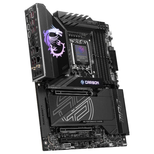 MSI MPG Z890 CARBON WIFI - ATX SOCKET 1851 - INTEL Z890 - 4X DDR5 - M.2 PCIE 5.0 - WI-FI 7 - BLACK