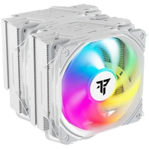 TEMPEST PRO COOLER 120MM X2 - AIRCOOLING ARGB - 3-PIN POMPE - SILENCIEUX - INTEL & AMD - WHITE