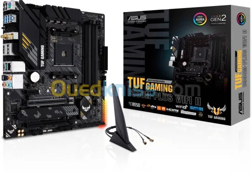 ASUS TUF GAMING B550M-PLUS WIFI 2 - AM4 AMD - 4 x DDR4 - WIFI 6 - ARGB GEN2 - 