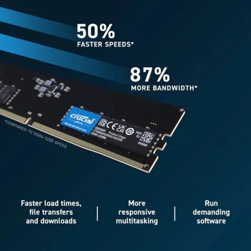 RAM CRUCIAL DESKTOP 32GB DDR5 - 4800 Mhz - UDIMM -