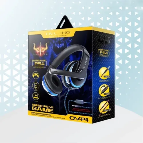 CASQUE GAMER OVLENG P4 - JACK 3.5MM + USB - MICRO INTÉGRÉ - LED - PC / PS4 / XBOX / SMARTPHONE
