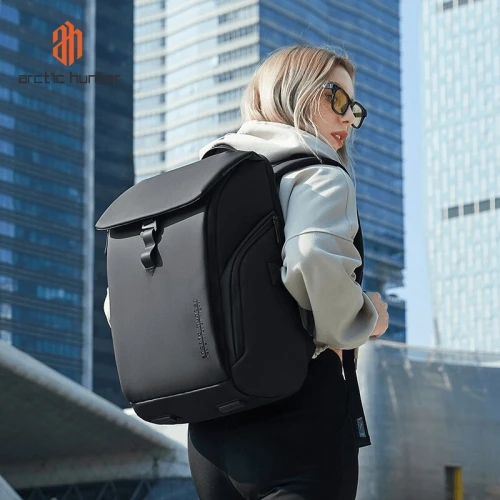 ARCTIC HUNTER B00558 - SAC À DOS 15,6" - 24L - POLYESTER - IMPERMÉABLE - DOCUMENT & LAPTOP - ETANCHE
