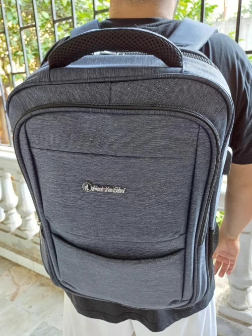 SAC A DOS FEI YA SHI AM017 15.6" - PORT LAPTOP & MACBOOK - ORIGINAL - GRIS & BLEU