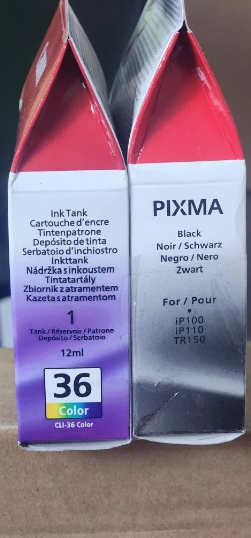 CANON CARTOUCHE PACK  NOIR & COULEUR ORIGINAL PIXMA PGI-35 NOIR / CLI-36 COULEUR