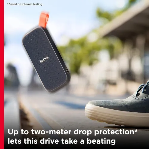 SANDISK PORTABLE 1TO SSD - DISQUE DURE EXTERNE - TYPE-C USB 3.2 - LECTURE JUSQU'À 800 MO/S