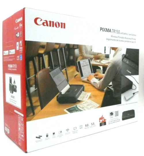 CANON PIXMA TR150 - IMPRIMANTE COULEUR SANS FIL PORTABLE -  JET D'ENCRE A4 - WIFI + USB - AVEC BATTERIE - BLACK