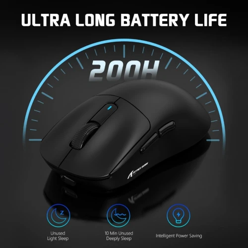 ATTACK SHARK X3 - SOURIS FILAIRE & SANS FIL - BLUETOOTH - 2.4G - 6 BOUTONS - 26000 DPI - 1KHZ -BLACK
