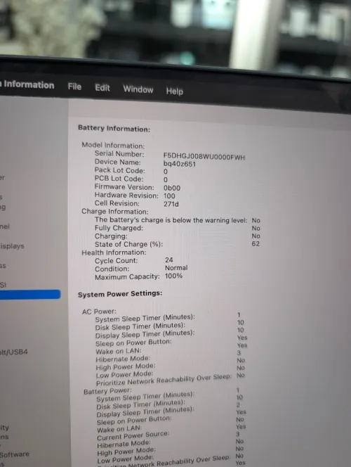 Macbook Pro M4 Pro 2024 48GB 1024GB 100% C:24