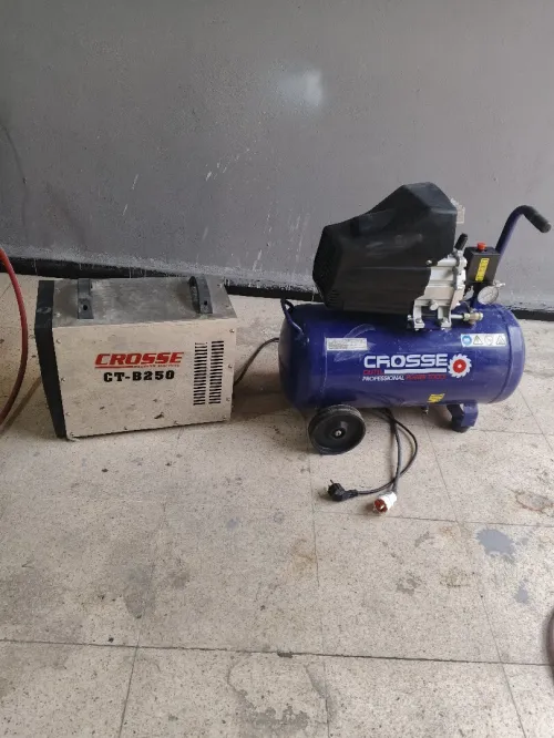 Compresseur 50 l avec poste à souder 250