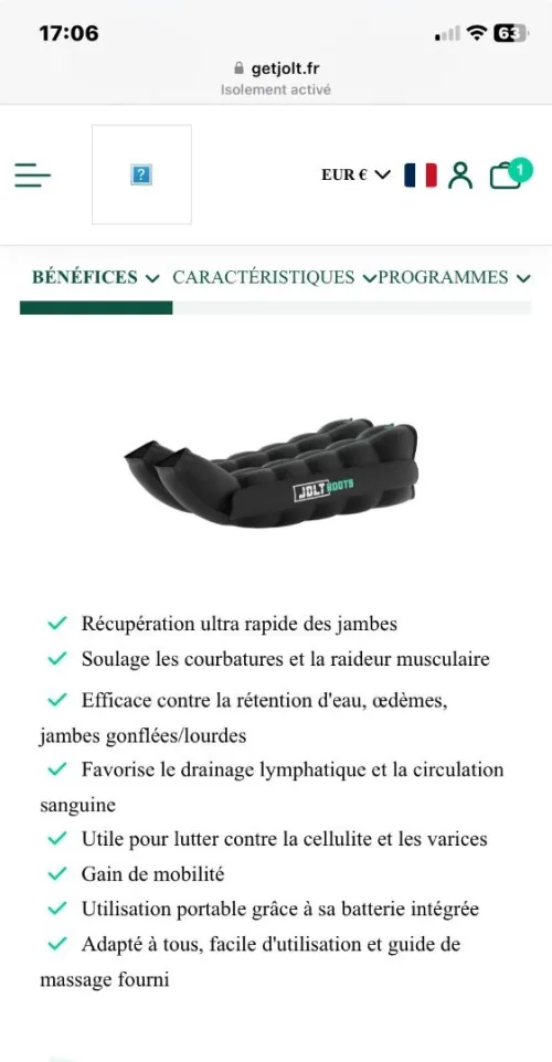 La récupération des jambes rapides