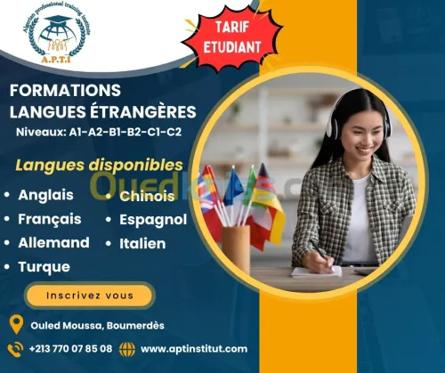 Formations en langues étrangères