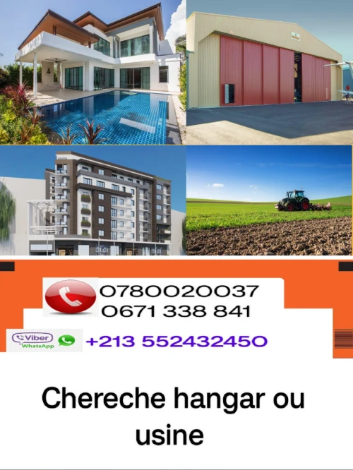 Cherche location Hangar Blida Meftah