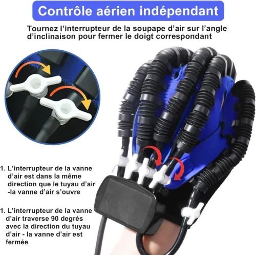  قفاز إعادة التأهيل الحركي لليد Gant Robotisé Pour La Rééducation De La Main 