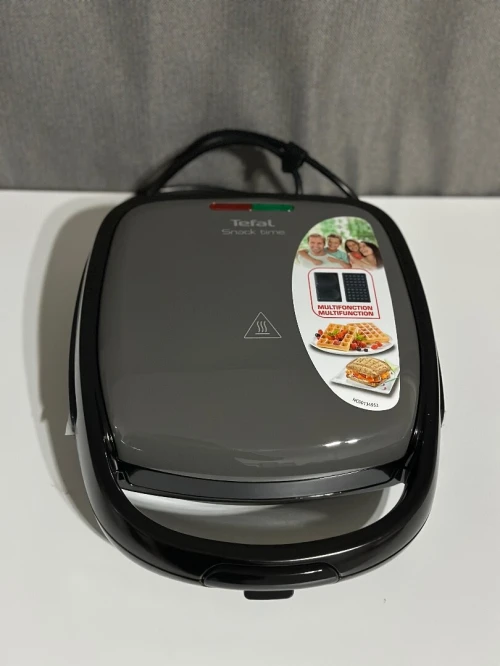 Panineuse&gaufrier tefal snack-time 2en1 Gris