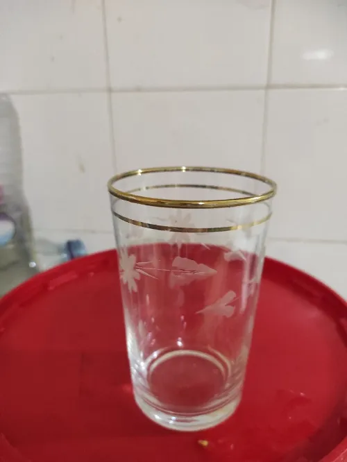 30 verres a eau doré