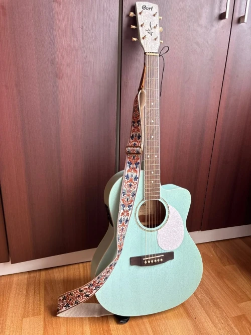 Sangle/Ceinture de Guitare Vintage Brodée - Qualité Premium (Neuve)