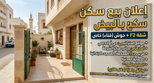 Vente Appartement F2 El Bayadh El bayadh