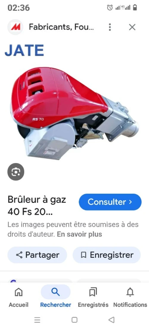 Brûleur à gaz Bruno ramazout domestique et industriel