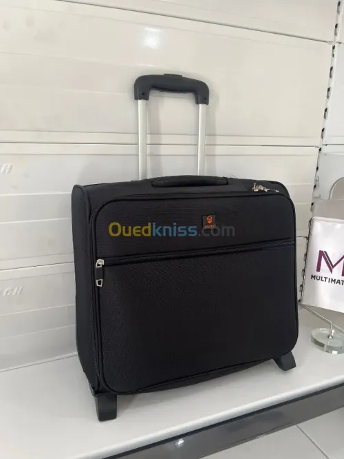 Valise et cartable en cuir